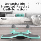 Black Multi-functional Balance Board with Timer for Core Training and Fitness Entertainment, Home Workout Equipment for Abdominal Strength and Overall Conditioning