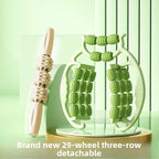 Green 360-Degree Wrap Around Leg Roller Massager with 29 Acupressure Points for Muscle Recovery and Body Shaping Essential Tool for Local Home Workouts