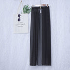 Black High-Waisted White Swim Skirt with Gold Buckle Belt – Elegant Long Beach Cover-Up for Women, Ideal for Poolside and Tropical Vacations(Size: M)