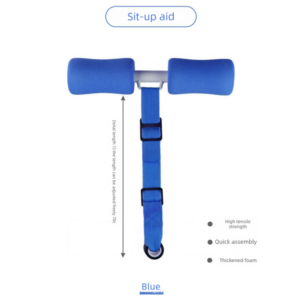Portable Sit-Up Assistant Bar Door & Bed Anchor Core Trainer Adjustable Ab Workout Equipment Blue