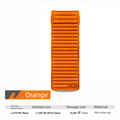 Ultralight TPU Inflatable Camping Mattress 195x70x10cm Portable Press Pump Sleeping Pad Moisture-Proof Outdoor Tent Mat for Hiking Orange