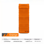 Ultralight TPU Inflatable Camping Mattress 195x70x10cm Portable Press Pump Sleeping Pad Moisture-Proof Outdoor Tent Mat for Hiking Orange