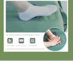 Outdoor Camping Self-Inflatable Air Mattress Portable Foot Press Beach Picnic Mat Foldable TPU Sleeping Pad Green and Grey