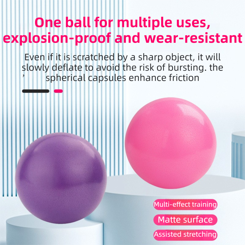 Black Professional Pilates Ring & Yoga Ball Set - Multipurpose Home Fitness Equipment for Whole-Body Core Training & Pelvic Floor Strengthening