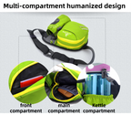 Blue Lightweight Running Waist Pack with Stable Bottle Holder - Multi-Functional Nylon Sports Fanny Pack for Marathon, Hiking, Cycling & Climbing