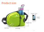 Orange Lightweight Running Waist Pack with Stable Bottle Holder - Multi-Functional Nylon Sports Fanny Pack for Marathon, Hiking, Cycling & Climbing