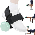 Heavy-Duty Ankle Strap Compatible With Dumbbell for Weightlifting - Adjustable Foot Attachment for Leg Curls, Extensions & Hip Abductors