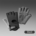 Black Heavy-Duty Unisex Gym Training Gloves with Integrated Wrist Support - Breathable Anti-Callus and Anti-Slip Weightlifting & Pull-Up Guards (Size M)