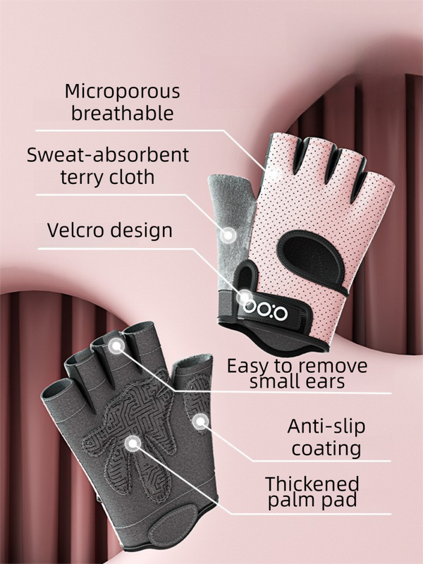 Black Heavy-Duty Unisex Gym Training Gloves with Integrated Wrist Support - Breathable Anti-Callus and Anti-Slip Weightlifting & Pull-Up Guards (Size M)