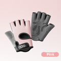 Pink Heavy-Duty Unisex Gym Training Gloves with Integrated Wrist Support - Breathable Anti-Callus and Anti-Slip Weightlifting & Pull-Up Guards (Size M)