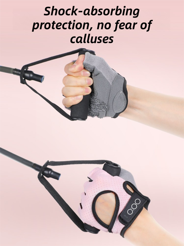 Black Heavy-Duty Unisex Gym Training Gloves with Integrated Wrist Support - Breathable Anti-Callus and Anti-Slip Weightlifting & Pull-Up Guards (Size L)