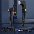 Black-Rosegold Foldable Percussion Massage Gun with Hot Cold Compress & 10 Heads - 9 Speed Levels and High Frequency Vibration Full Body Muscle Relaxer
