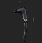 Black-Rosegold Foldable Percussion Massage Gun with Hot Cold Compress & 10 Heads - 9 Speed Levels and High Frequency Vibration Full Body Muscle Relaxer
