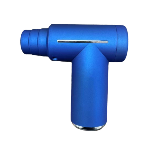 Blue Lightweight Mini Hot Cold Massage Gun with 6 Heads