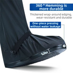 A Pair 40CM High-Tube Double-Layer Waterproof Rain Boot Covers - Durable Anti-Slip Reflective Motorcycle Over-Shoes (L Size)