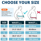 M Size Black Double-Compression Sports Waist Trimmer with 4 Steel Plates and 2 Spring Stays for Strength Training & Back Protection