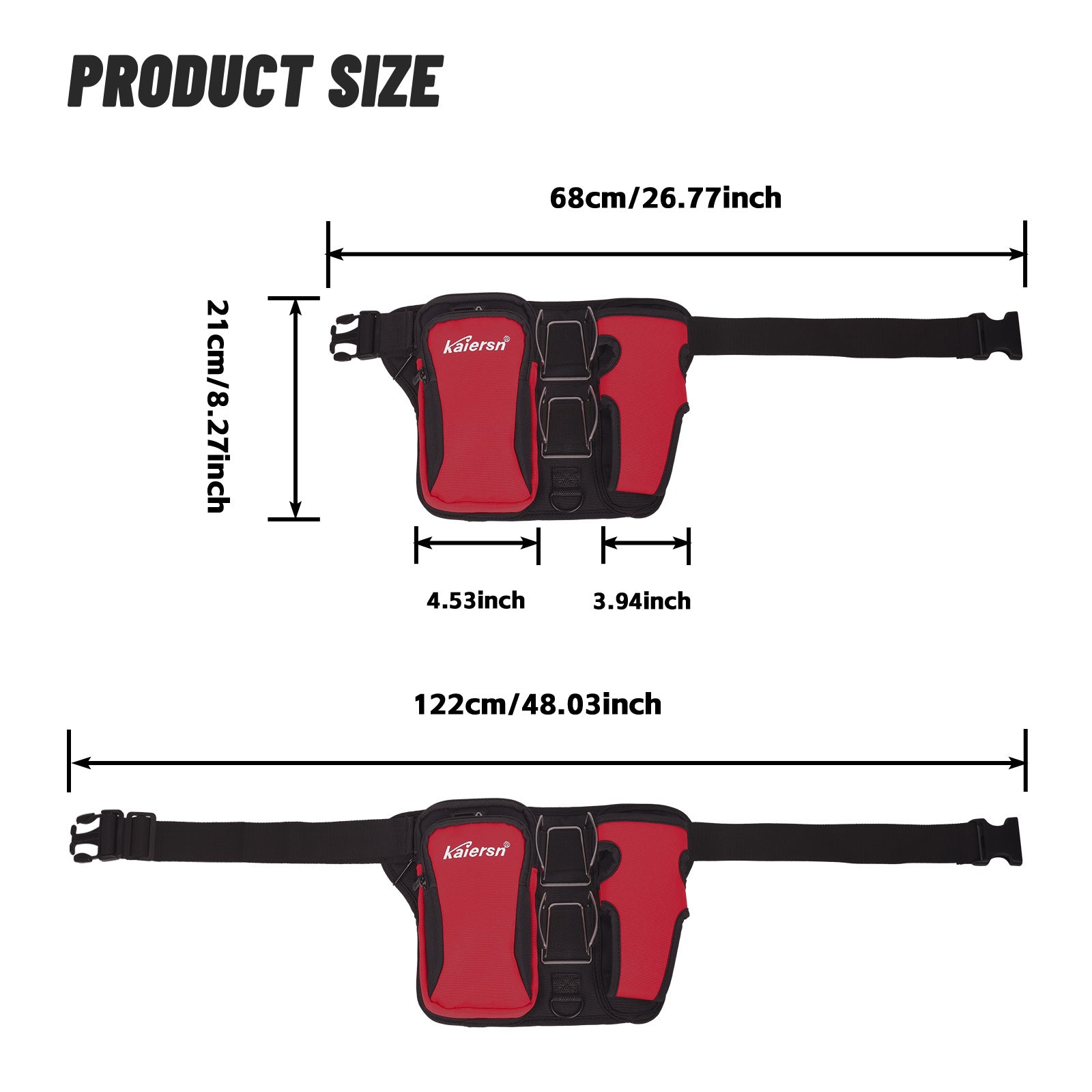 Blue Professional Park Golf Waist Bag - Multi-Functional Accessory Organizer for Dual Ball Storage & Water Bottle Holder