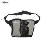 Grey Professional Park Golf Waist Bag - Multi-Functional Accessory Organizer for Dual Ball Storage & Water Bottle Holder