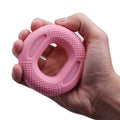 Pink 20/30LB 2-Pack Silicone Hand Grip Strengthener Rings - Dual-Resistance Finger Exerciser and Forearm Trainer for Muscle Recovery and Carpal Tunnel Prevention