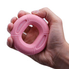 Pink 20/30LB 2-Pack Silicone Hand Grip Strengthener Rings - Dual-Resistance Finger Exerciser and Forearm Trainer for Muscle Recovery and Carpal Tunnel Prevention