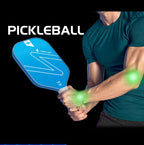 Green Gradient Pickleball Paddle Set -  Fiberglass Paddles with PP Honeycomb Core, 2 Paddles 4 Balls & Carry Bag