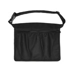 Black Mesh Ball Waist Bag - Large Capacity Portable Pickleball & Tennis Ball Carrier with Adjustable Belt & Inner Pocket - Lightweight Sports Storage Pouch for Training & Outdoor Play