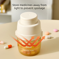 3-in-1 Pill Cutter, Crusher & Organizer with Water Cup