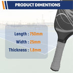 2-Pack Black Anti-Slip PU Overgrip Tape for Pickleball, Tennis & Badminton Rackets - Sweat-Absorbing Handle Wrap with Perforated Design