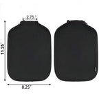 White Fiberglass Pickleball Paddle Set with Black Neoprene Protective Cover - Lightweight Outdoor Sports Racket for Beginners & Pros