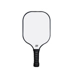 White Fiberglass Pickleball Paddle - Lightweight 215g with Anti-Slip TPU Grip for Outdoor Sports