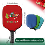Black Neoprene Pickleball Paddle Cover Protective Case with Fun Graphic Design Durable Beach Tennis Racket Sleeve Bag for Table Tennis Paddles Shockproof Sports Equipment Storage(Style:5)