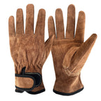 Size XL Heavy-Duty Cowhide Protective Gloves with Heat Resistant and Wear-Proof Leather for Outdoor Camping Welding and Industrial Work Reliable Hand Guard for Local Professionals