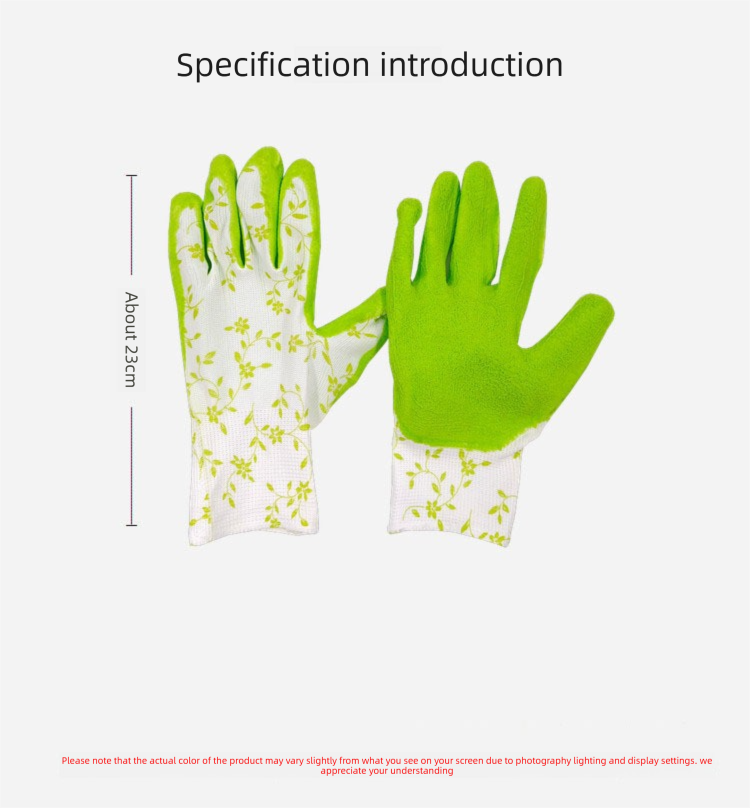 3 Pairs Blue Gardening Gloves with Breathable Latex Coating - Non-Slip Protective Work Gloves for Yard Work Planting and Outdoor Maintenance - All-Day Comfort and Dexterity for Gardeners