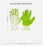 3 Pairs Blue Gardening Gloves with Breathable Latex Coating - Non-Slip Protective Work Gloves for Yard Work Planting and Outdoor Maintenance - All-Day Comfort and Dexterity for Gardeners