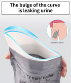 32PCS Leak-Proof & Odorless Motion Sickness Bags and Emergency Urine Bags - Unisex Portable Travel Potty for Car Road Trips & Camping