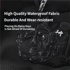 Black Pickleball & Racket Sports Sling Bag with Expandable High-Capacity Storage - Waterproof Oxford Tennis & Badminton Gear Crossbody Backpack