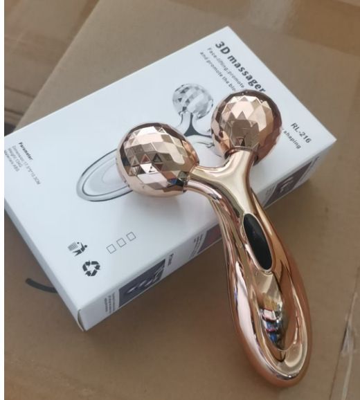 Aureate 3D Face Roller Massager V-Shaped Lifting Tool