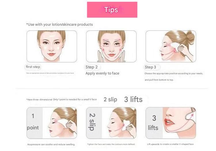 2-piece Pink Natural   Gua Sha Facial Tool - Hand-Polished Stone Massage Board for Face and Neck, Cooling Skincare Ritual, Easy Daily Use, Gift Ready