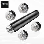 Black Electric Eye Massager Pen - Vibration Massage Wand for Eye Area, Face, and Neck - Battery Operated Skincare Tool（Batteries not included）, Compact Daily Use, Gift Ready