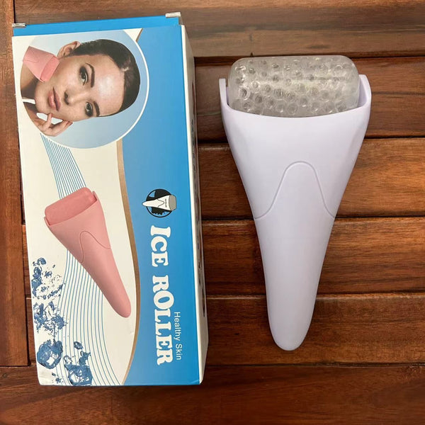 Light Purple Face Ice Roller with Gel Cooling Head