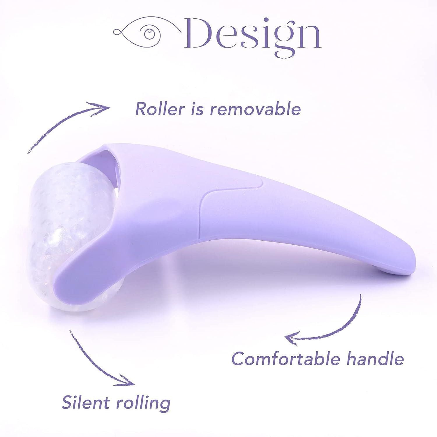 Green Face Ice Roller with Gel Cooling Head- Reusable PP and Gel Cold Massage Tool for De-Puffing, Soothing, and Refreshing Skin, Easy to Freeze, Comfortable Grip, Daily Skincare Essential