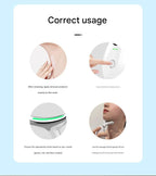 Pink Neck and Face Massager - 3 Colour Light Therapy, EMS Microcurrent, Vibration & Heat - Rechargeable Anti-Ageing Device for Wrinkles, Neck Lines, Jawline & Skin Tightening - Portable Home Beauty Tool
