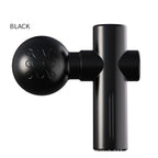 Black Mini Massage Gun - Pocket-Sized Deep Tissue Percussion Massager with 4 Speeds, 7mm Amplitude, 12KG Force, USB-C Rechargeable - Ultra Quiet, 68.7g Lightweight for Muscle Recovery, Travel, Office