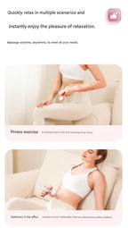 Black Mini Massage Gun - Pocket-Sized Deep Tissue Percussion Massager with 4 Speeds, 7mm Amplitude, 12KG Force, USB-C Rechargeable - Ultra Quiet, 68.7g Lightweight for Muscle Recovery, Travel, Office