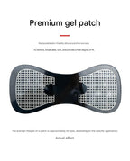 7-pack  Black and Blue Mini  Massage Patch - Portable Smart Neck & Shoulder Massager with 8 Modes, 19 Intensity Levels, USB Rechargeable, PU & PET Material for Muscle Relief