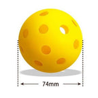 Orange Pickleball Balls Set - 6 Piece 40 Hole Outdoor Indoor Pickleball Match Balls
