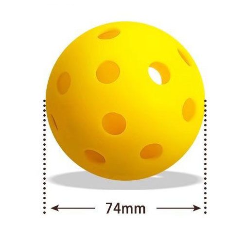 Blue Pickleball Balls Set - 6 Piece 40 Hole Outdoor Indoor Pickleball Match Balls
