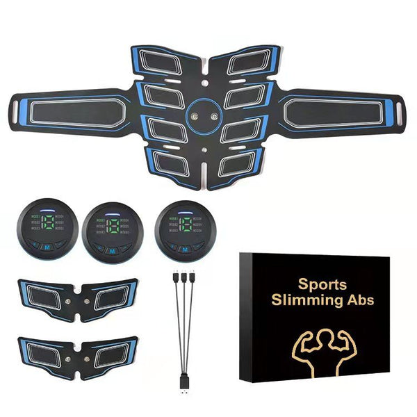 Blue EMS Muscle Stimulator Belt Set
