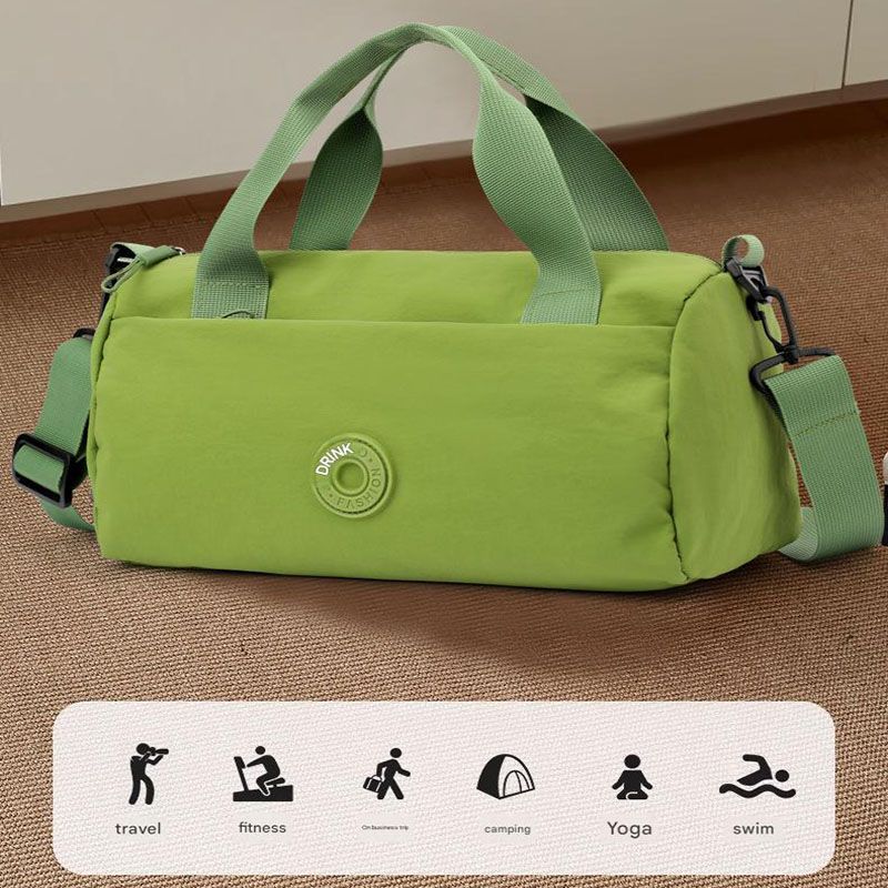 Green Lightweight Large Capacity Sports Duffel Bag - Portable Crossbody Travel Gym Handbag for Yoga Outdoor Activities