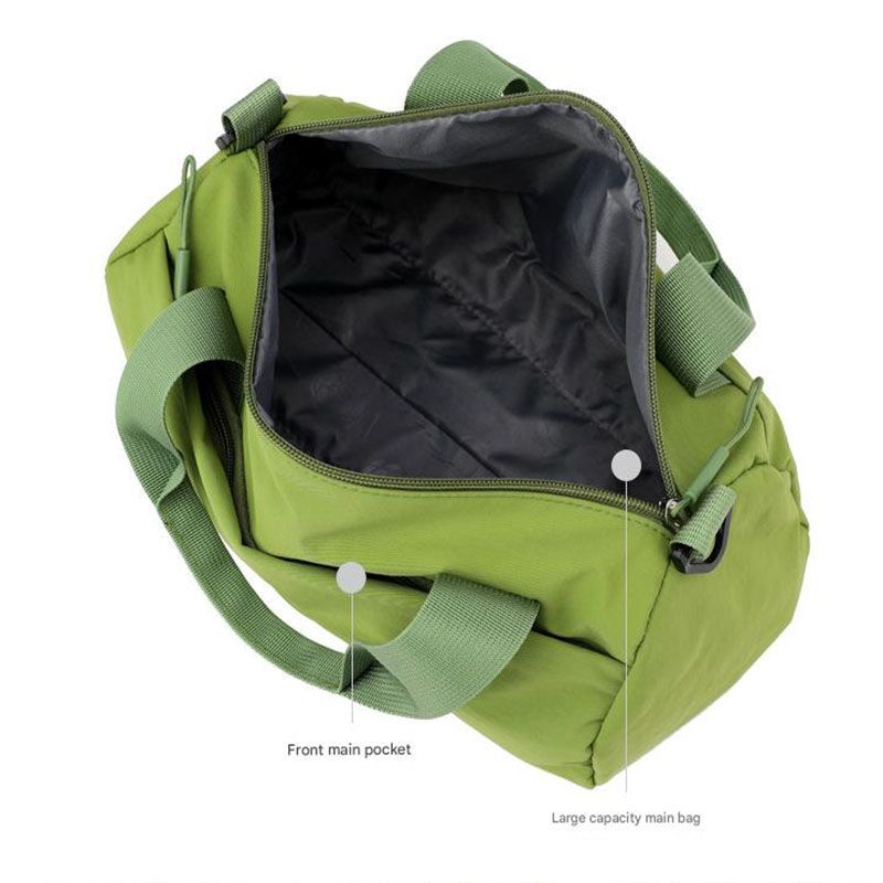 Black Lightweight Large Capacity Sports Duffel Bag - Portable Crossbody Travel Gym Handbag for Yoga Outdoor Activities